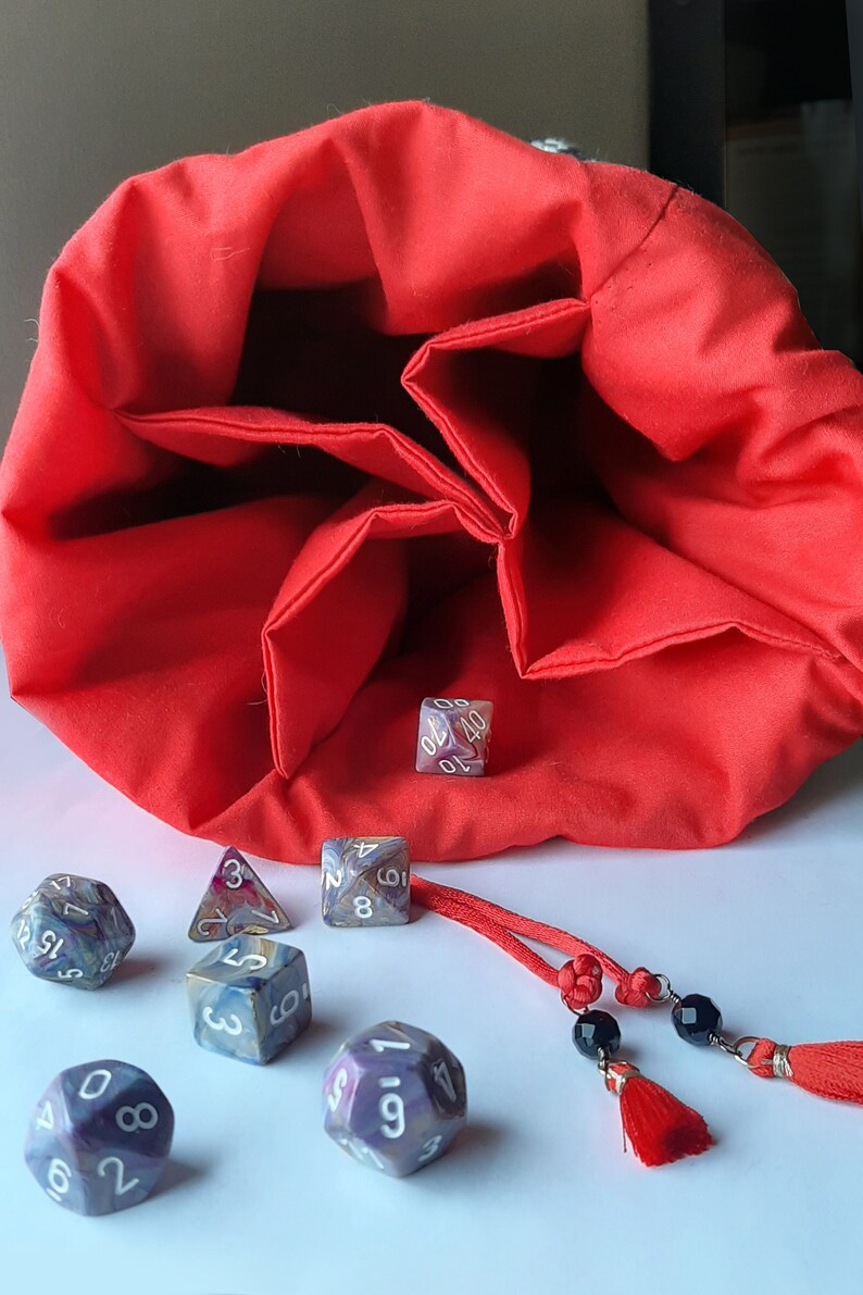 The Elementalist - Large Bag With Pockets For Dice, Crystals, or jewelry