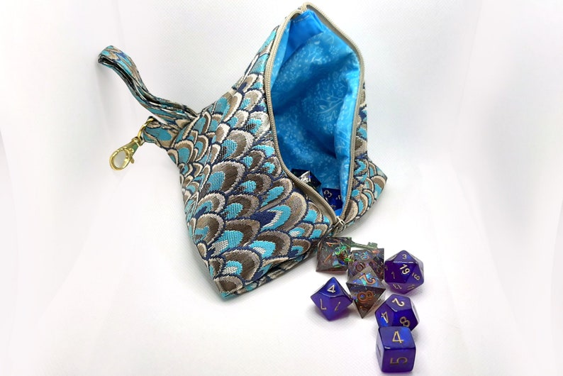 The Osiris - Medium Pyramid Bag With Clip for Dice, Crystals, or Jewelry