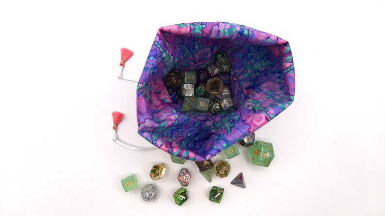 Dusklit Flowers - Medium Bag For Dice, Crystals, or Jewelry