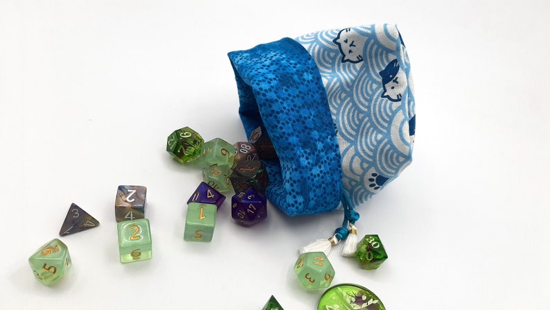 I Sea Kitties! - Small Bag For Dice, Crystals, or Jewelry
