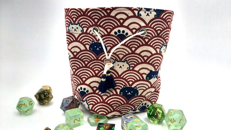I Sea Kitties! - Small Bag For Dice, Crystals, or Jewelry